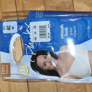 Playtex 18 hour, size 46C wirefree bra.  COLOR WHITE.